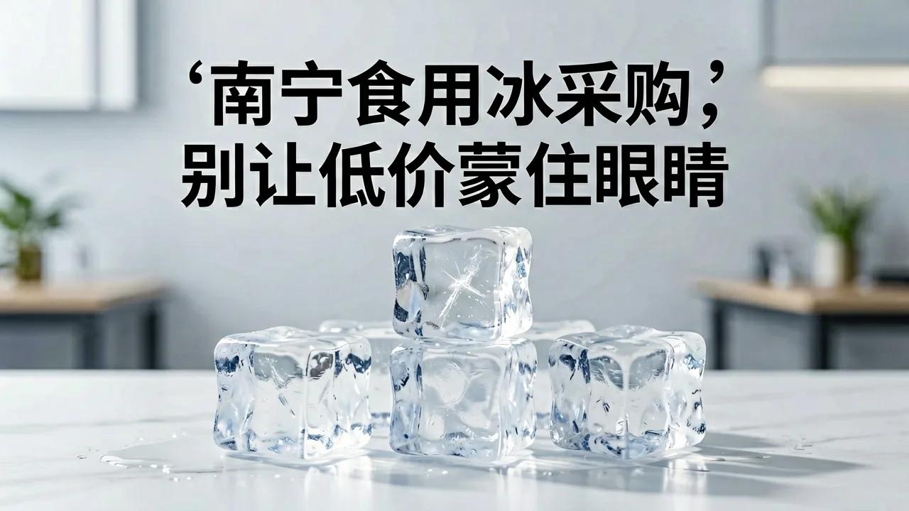 南宁食用冰采购，别让低价蒙住眼睛