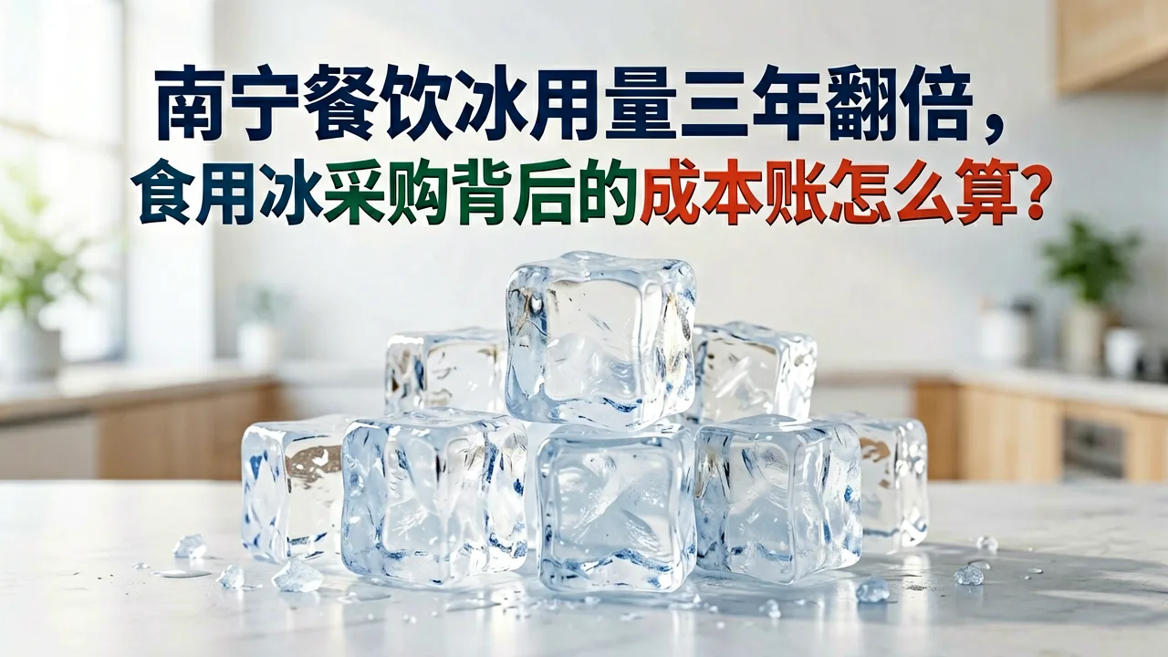 南宁餐饮冰用量三年翻倍，食用冰采购背后的成本账怎么算？